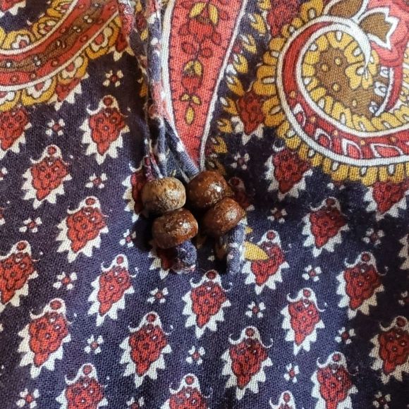 Nine West Navy and Red Paisley Blouse - Picture 8 of 8